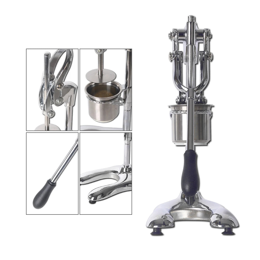 Manual Long French Fries Maker 20-30CM Dough Chips Squeezer Aluminum Alloy Machine For Corn Potato Dough Extruder Kitchen Tool