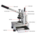 Commercial Vegetable and Fruit Slicer, French Fries Cutter, Dicer with 3 Stainless Steel Blades, Potatoes, Carrots, Cucumbers