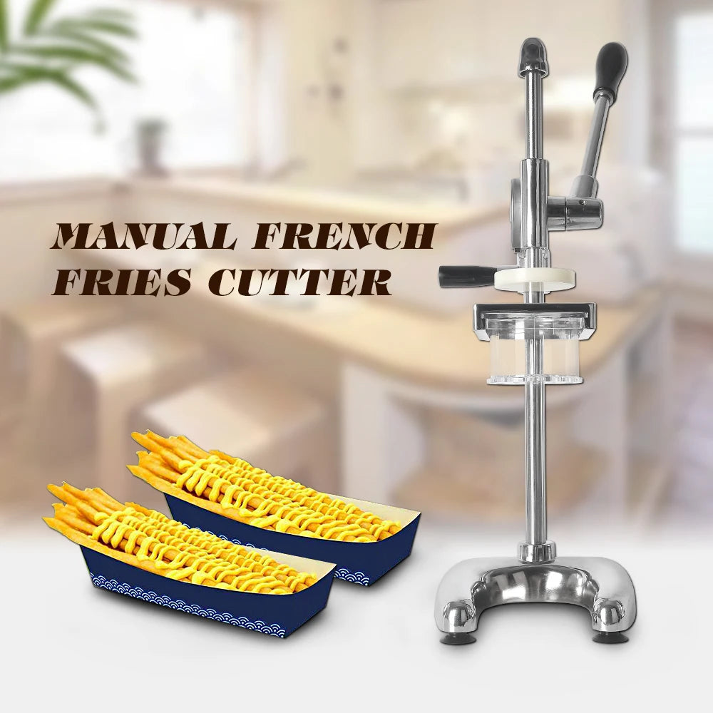30cm French Fries Machine Long Fries Maker Dough Cutter Dough Potato Extruder Long French Fries Basket Kitchen Gadgets
