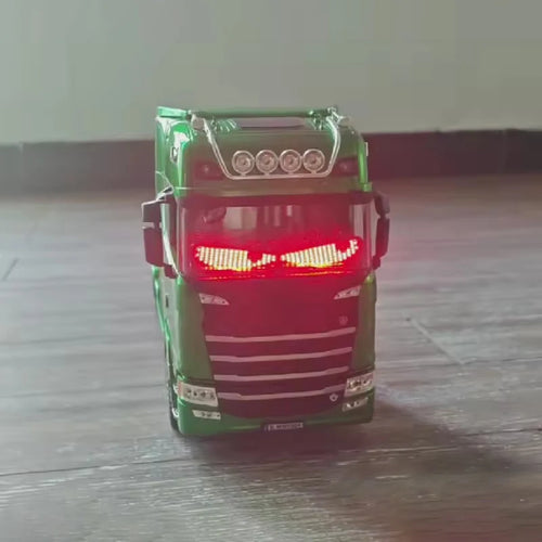 1:18 Scale 770s Rc Tractor Truck Huina 1501 Plastic Rtr Lorry Cars Remote Control Car Model With Battery Light Sound Boys Gift