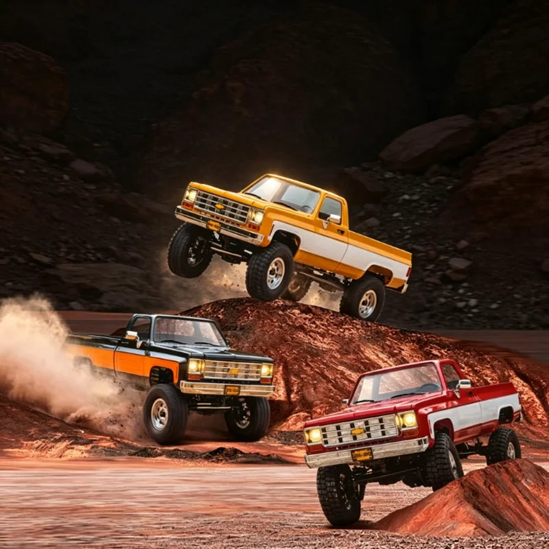 FMS 1:18 FCX18 Chevrolet K10 4WD RC Crawler Truck RTR 2.4G Remote Control Off Road Simulation Hobby Model Vehicle pickup truck