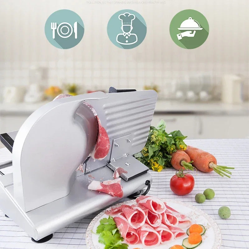 Electric Slicer Household for Bread Meat Sausage Vegetables Lamb Slice Hot Pot Ham Meat Adjustable Thickness 0-15mm 200W