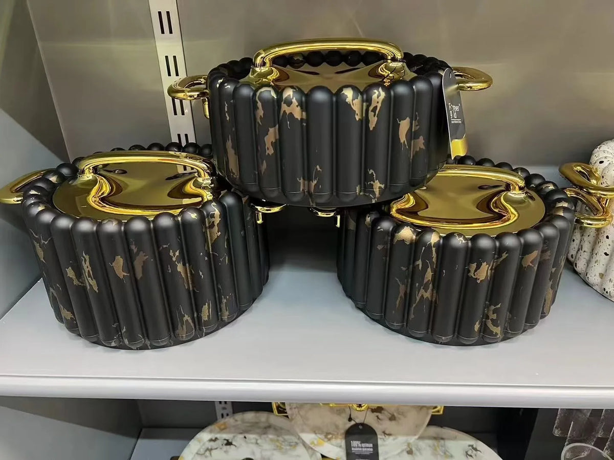 3PCS Food Insulated Box Double Layer Insulated Box with Columns 1.5L-2L-2.5L Food Heater Buffer Serving Set casserole Food Warme