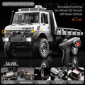 JJRC C8823 With Winch 1:18 6WD RC Truck 2.4G Remote Control Off Road Climbing Vehicle Unimog Rescue Transport Crawler Model Hobb