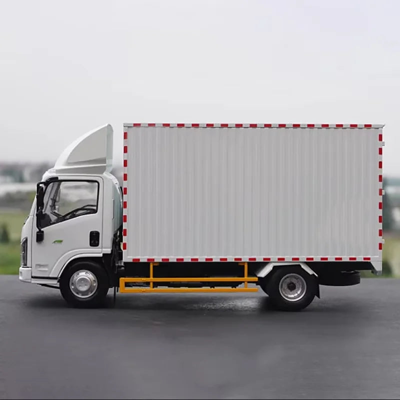Original Diecast 1:18 Scale Light Truck Box Car Alloy Model Decoration Gift Hobby Collection Ornament Toy