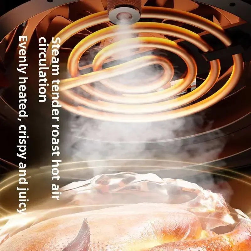 For 8 11L Large Capacity Smart Electric Air Fryer Oven 2200W WiFi App Control Dual Heating Dual View Window Plastic Home
