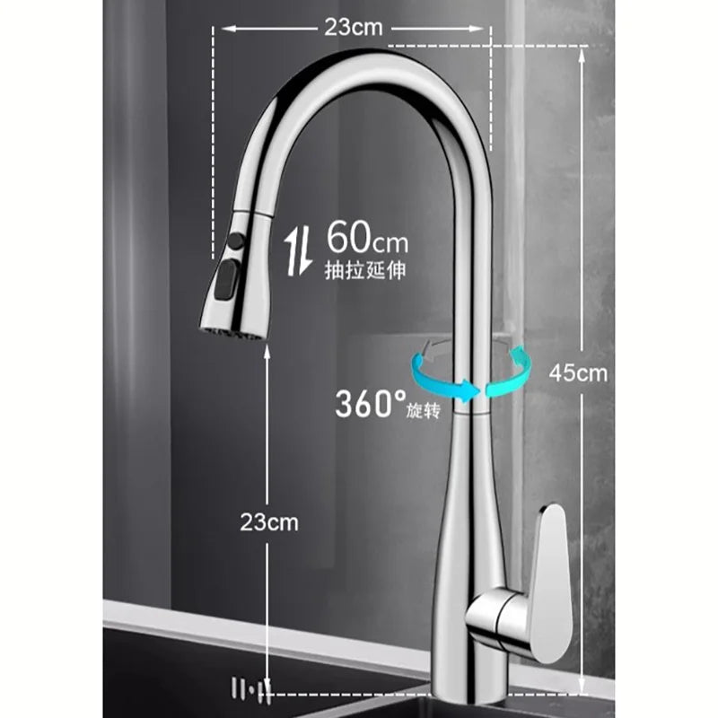 GEGVE Kitchen Faucets Removable Kitchen Sink Faucet Part Tap Tap Mixer Manual Israel Kitchen Tap Adapted To Israel Brass Brushed
