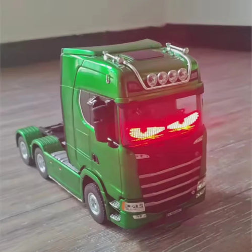 1:18 Scale 770s Rc Tractor Truck Huina 1501 Plastic Rtr Lorry Cars Remote Control Car Model With Battery Light Sound Boys Toys