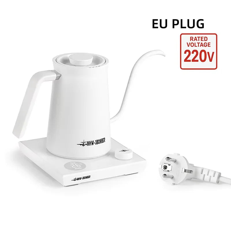 MHW-3BOMBER Smart Electric Coffee Kettle Precise Temperature Control Gooseneck Kettles Pour Over Coffee Home Barista Accessories