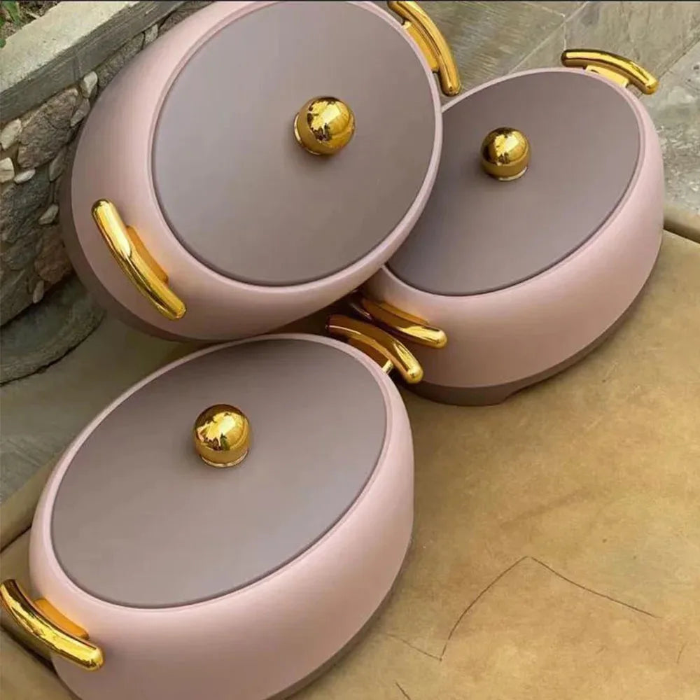 2L 2.5L 3L 3 Pcs/Set Ramadan Event Food Insulation Box Family Gathering Large Capacity Food Warmer Insulated Pot Food Lunch Box