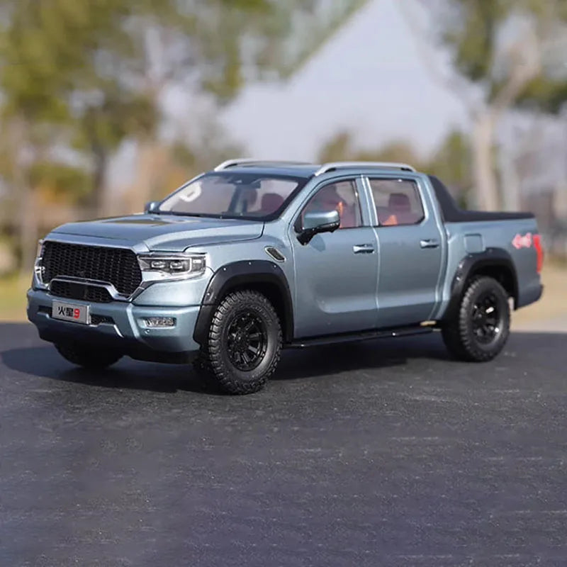 Diecast 1:18 Scale Mars 9 Pickup Truck Off-road Vehicle Simulation Car Model Alloy Decoration Gift Hobby Collection Toy ﻿