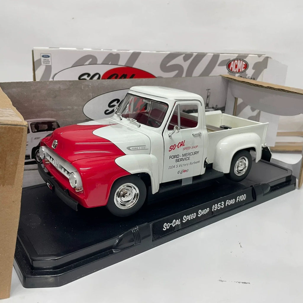 Die-cast 1:18 Scale Ford F100 Pickup Truck 1953 Simulated Alloy Static Car Model
