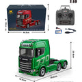 1:18 Scale 770s Rc Tractor Truck Huina 1501 Plastic Rtr Lorry Cars Remote Control Car Model With Battery Light Sound Boys Gift
