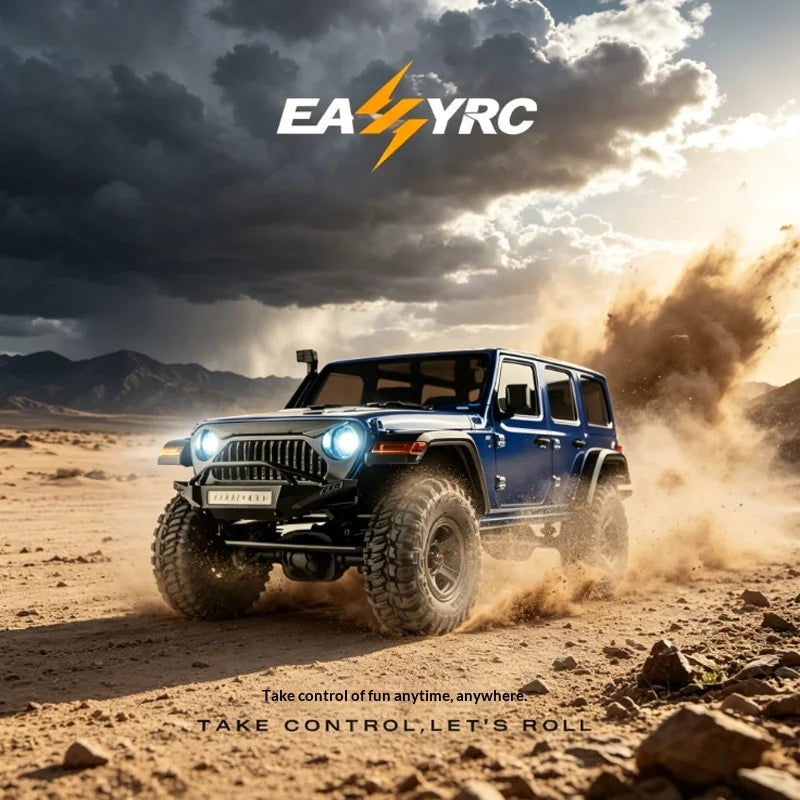 FMS EAZYRC 1:18 Thunder Storm RC Crawler RTR 4WD 2.4G Remote Control Simulation Off Road Truck All Terrain Hobby Model Car Toy