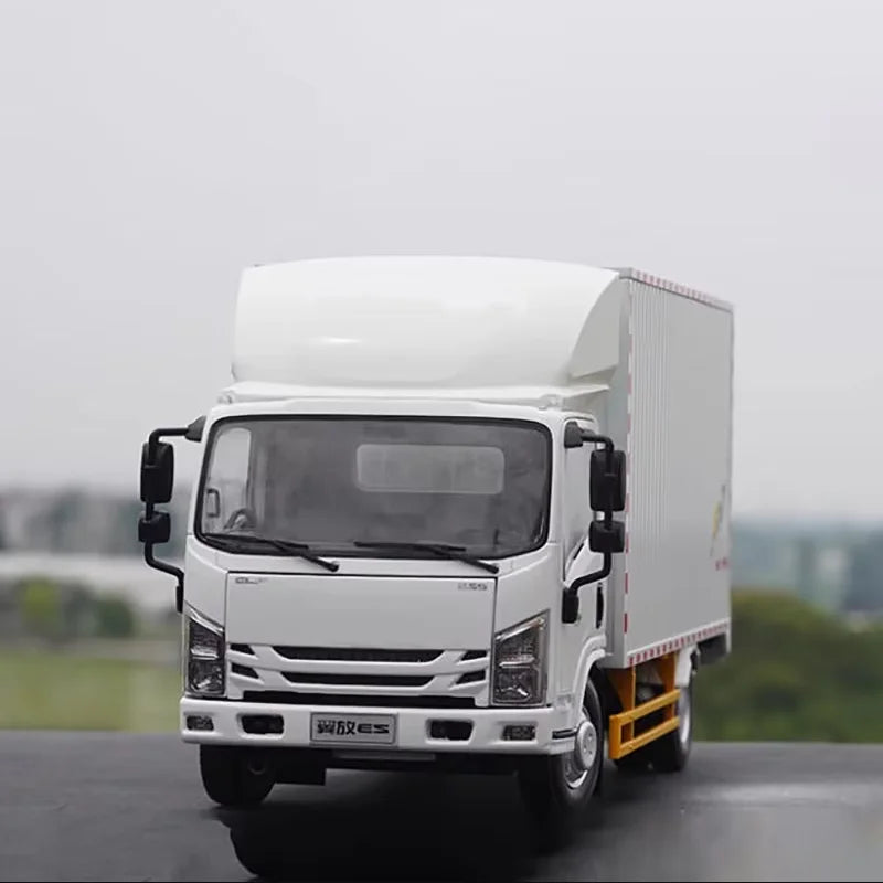 Original Diecast 1:18 Scale Light Truck Box Car Alloy Model Decoration Gift Hobby Collection Ornament Toy
