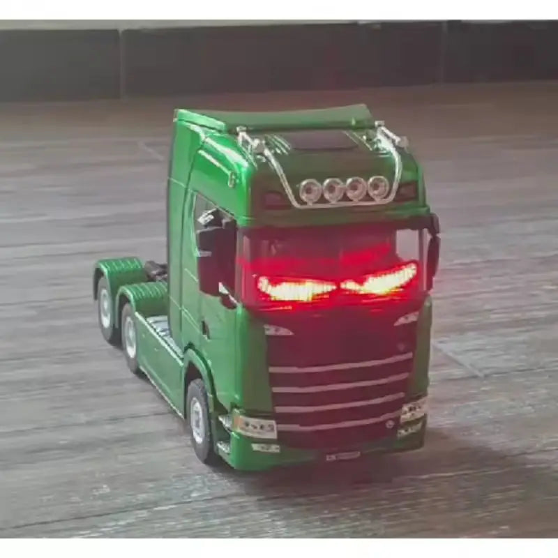 1:18 Scale 770s Rc Tractor Truck Huina 1501 Plastic Rtr Lorry Cars Remote Control Car Model With Battery Light Sound Boys Gift