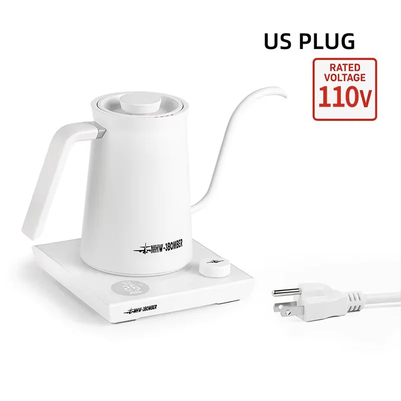 MHW-3BOMBER Smart Electric Coffee Kettle Precise Temperature Control Gooseneck Kettles Pour Over Coffee Home Barista Accessories