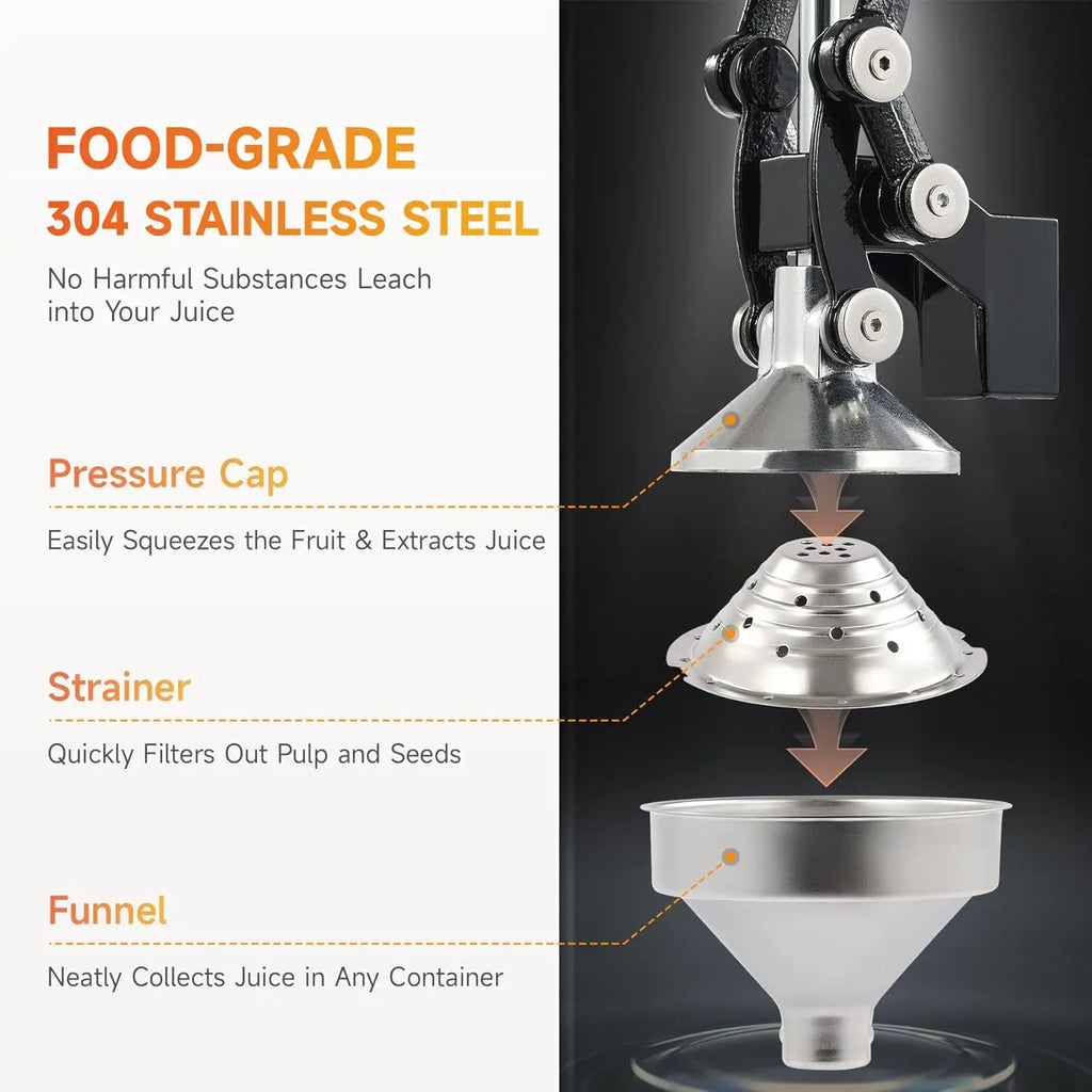 Hand Press Juicer Machine Manual Professional Lemon Juicer Easy To Clean for Orange Lime Lemon Squeezer &Crusher Commercial Home