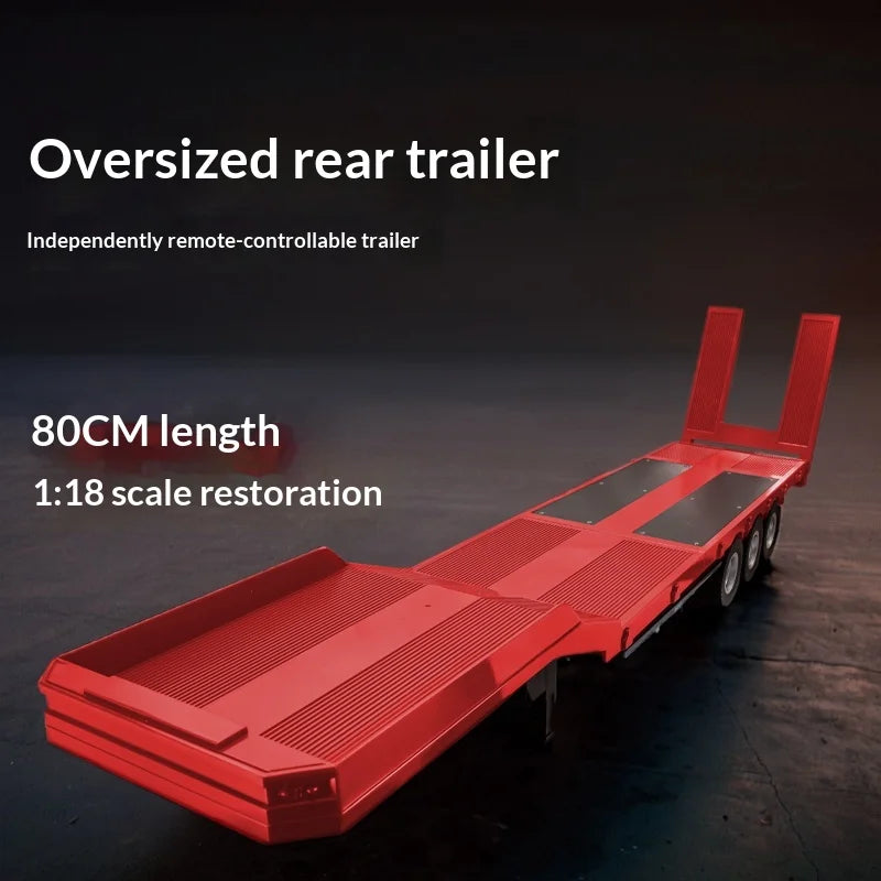 2026 1509 Silver New Huina 1:18 Alloy Dump Truck Bed Semi-Trailer RC Engineering Vehicle Alloy Car Toy Model 1509 Full Scale