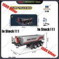 2026 1509 Silver New Huina 1:18 Alloy Dump Truck Bed Semi-Trailer RC Engineering Vehicle Alloy Car Toy Model 1509 Full Scale