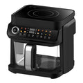 Visible Air Fryer Induction Cooker Detachable 5.5L Glass Bowl 18 Cooking Programs Light Color Touch Screen Healthy Meals PTFE