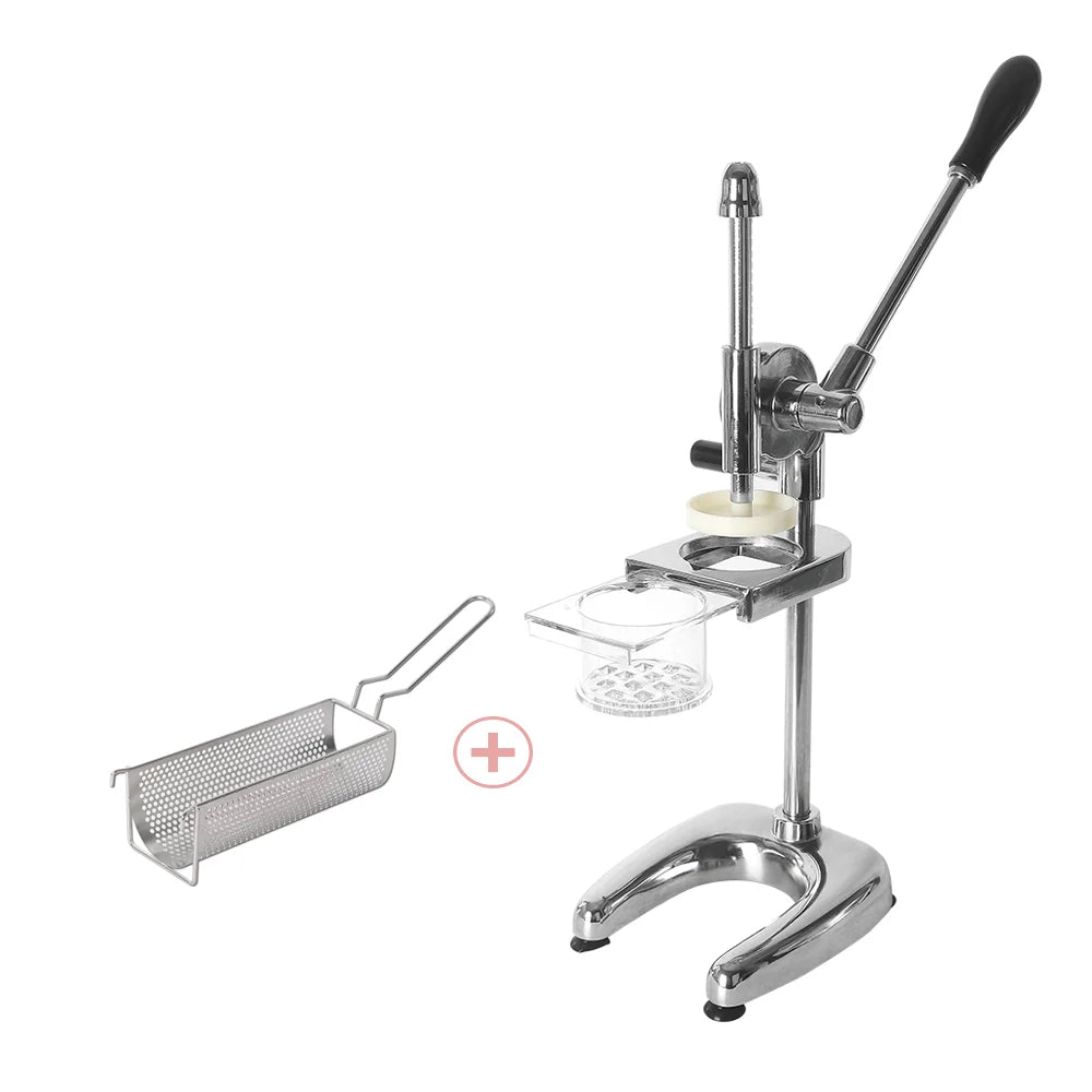 30cm French Fries Machine Long Fries Maker Dough Cutter Dough Potato Extruder Long French Fries Basket Kitchen Gadgets