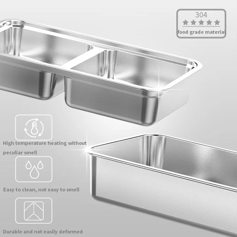 Liren Electric Heating Lunch Box Portable 304 Stainless Steel Liner Bento Lunch box Food Container Keep warm Storage Box