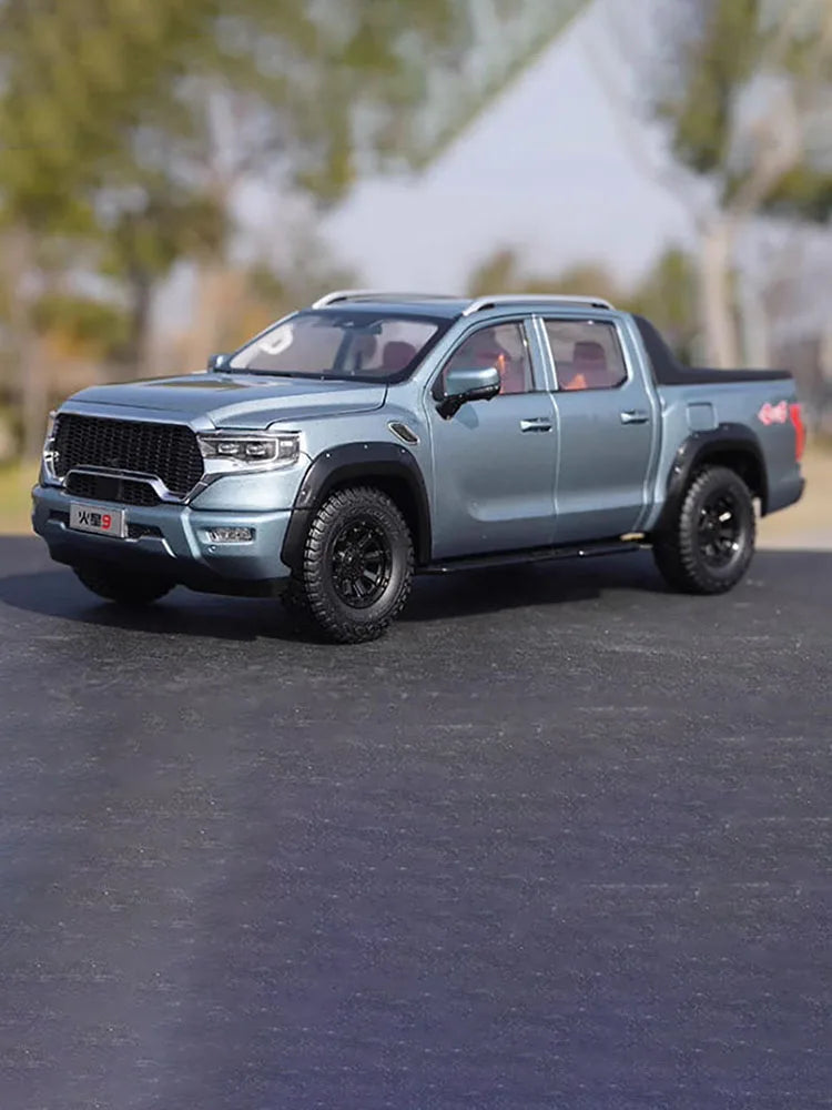 Diecast 1:18 Scale Mars 9 Pickup Truck Off-road Vehicle Simulation Car Model Alloy Decoration Gift Hobby Collection Toy ﻿
