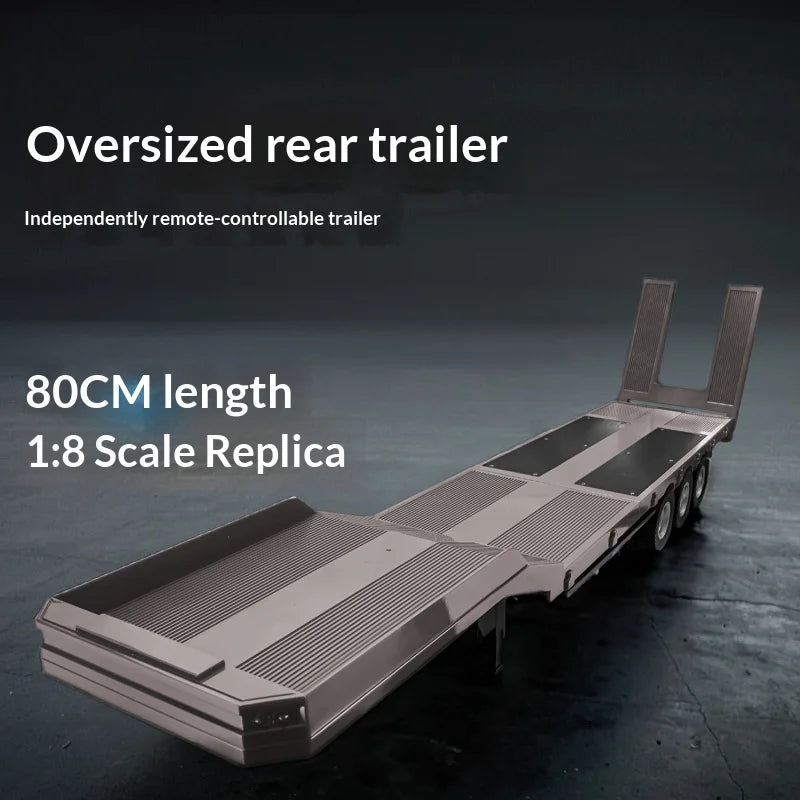 2026 1509 Silver New Huina 1:18 Alloy Dump Truck Bed Semi-Trailer RC Engineering Vehicle Alloy Car Toy Model 1509 Full Scale