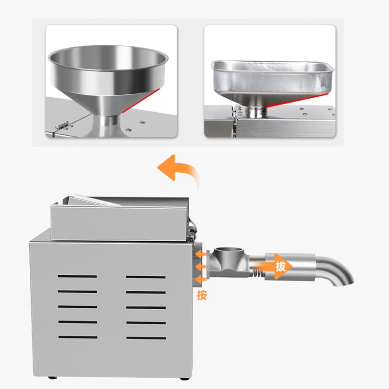R3 Small Stainless Steel Household Oil Press 500-1500W Commercial Homemade Peanut Oil/Sesame Oil  Oil Extracting Machine