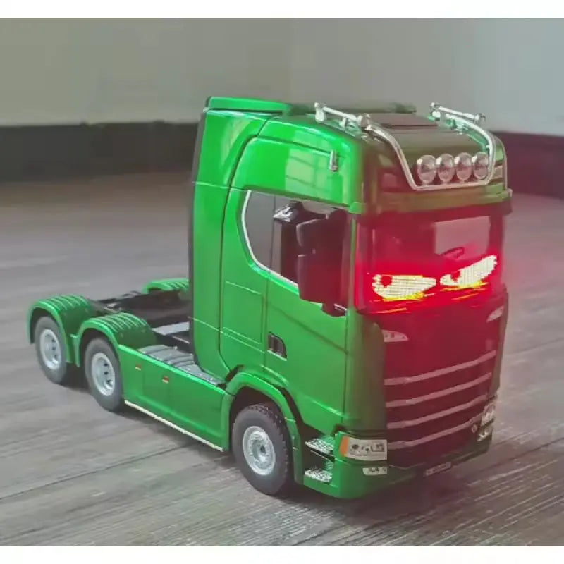 1:18 Scale 770s Rc Tractor Truck Huina 1501 Plastic Rtr Lorry Cars Remote Control Car Model With Battery Light Sound Boys Gift