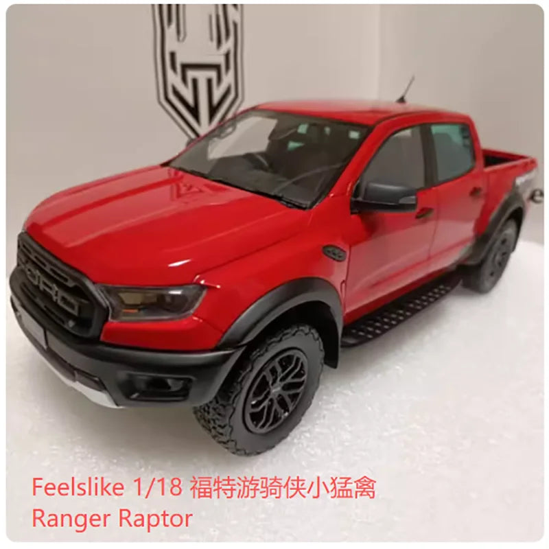 Feelslike 1:18 Scale  Ranger Raptor Pickup Truck Model Gray Classic Adult Souvenir Gift Static Display Hobby Collection